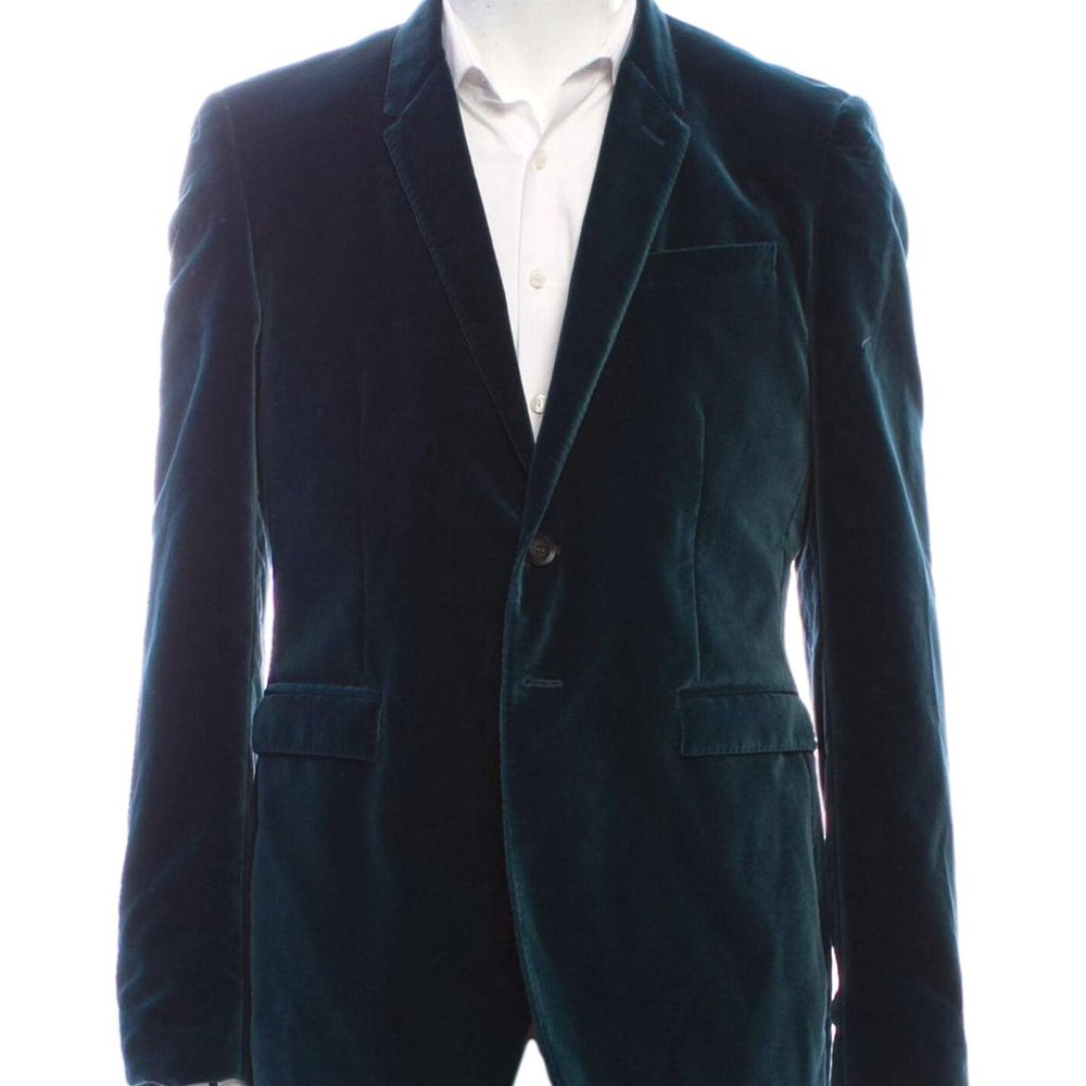 Burberry Prorsum - Fall 2012 Green Velvet Blazer